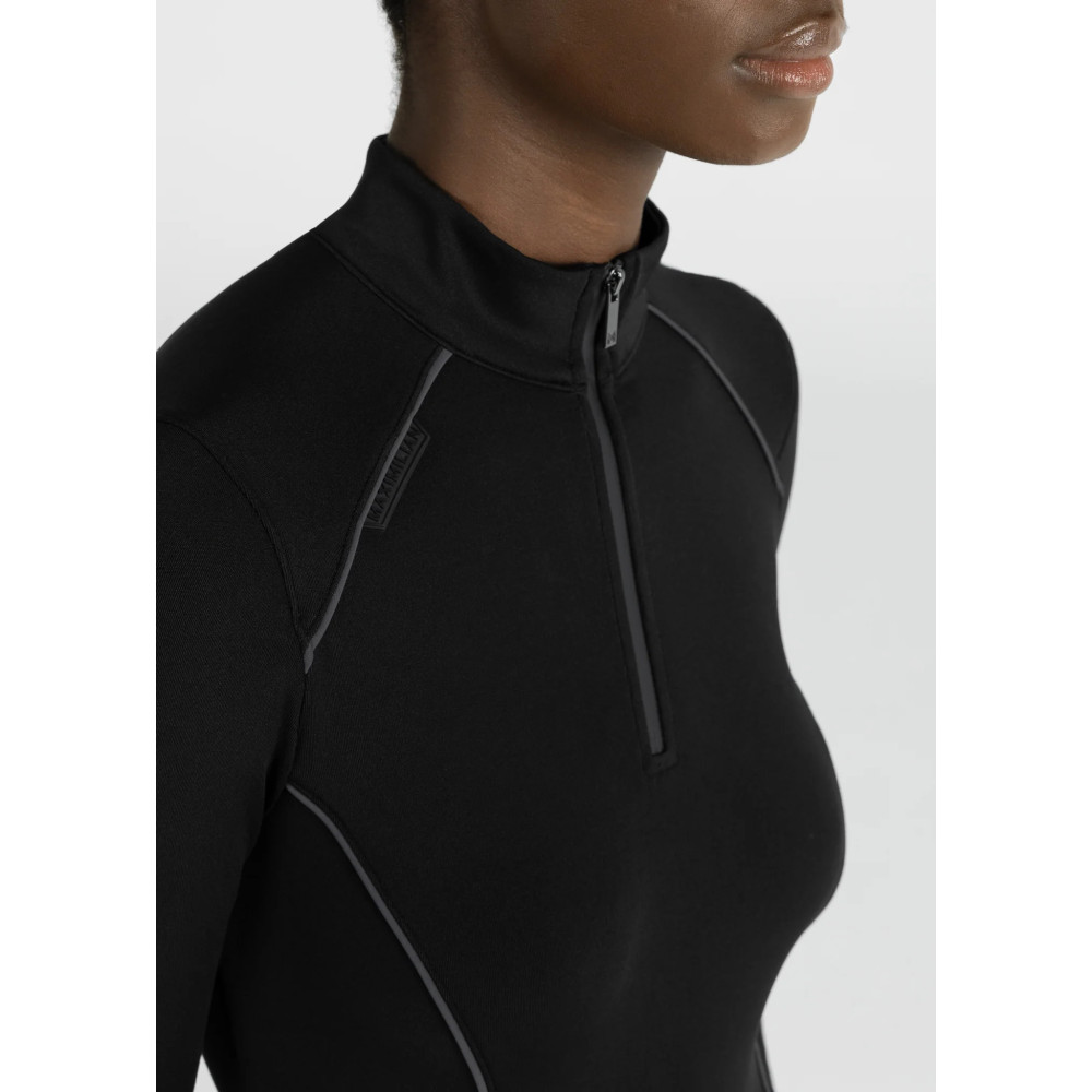Zimowa Bluzka z Długim Rękawem Arctic Fleeced Base Layer (Black) Maximilian Equestrian