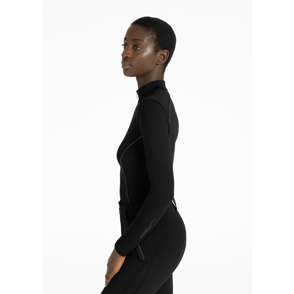 Zimowa Bluzka z Długim Rękawem Arctic Fleeced Base Layer (Black) Maximilian Equestrian