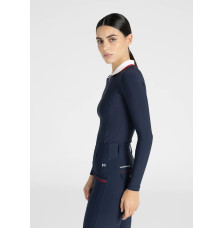 Bluzka z Długim Rękawem Concept Long Sleeve Polo Shirt (Navy) Maximilian Equestrian