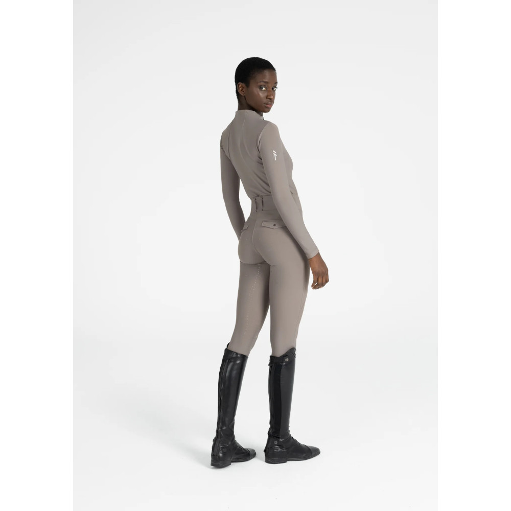 Legginsy Jeździeckie Pro Riding (Taupe) Maximilian Equestrian