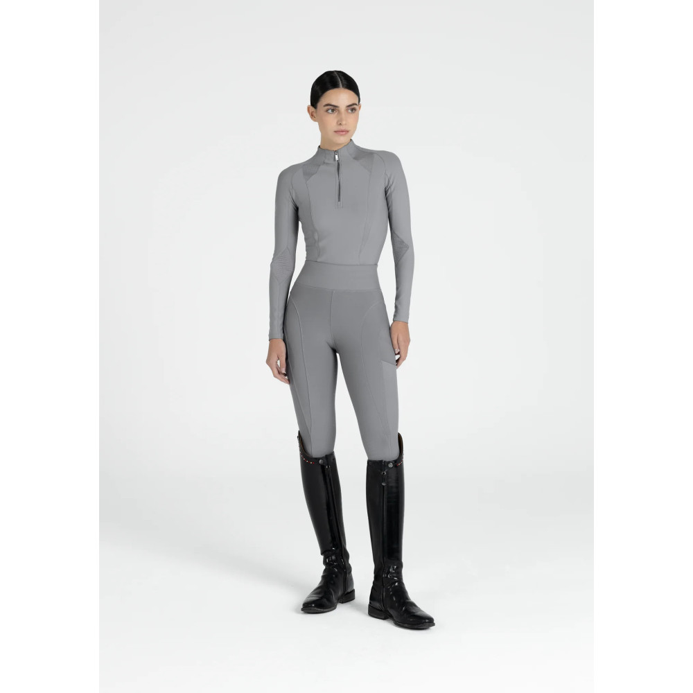 Legginsy Jeździeckie Outline (Titanium) Maximilian Equestrian