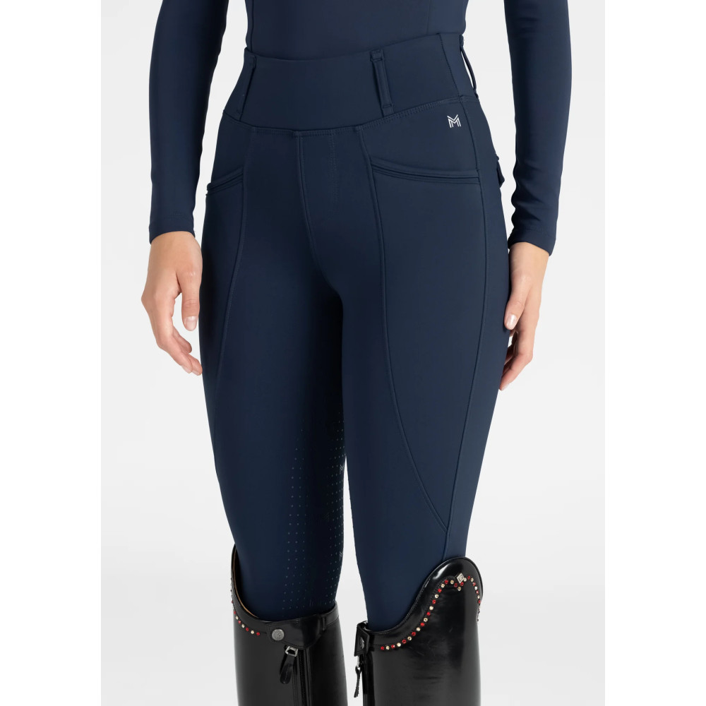 Zimowe Legginsy Jeździeckie (Navy) Maximilian Equestrian