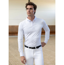 Koszula Konkursowa Męska z Długim Rękawem Active Competition (white) Maximilian Equestrian