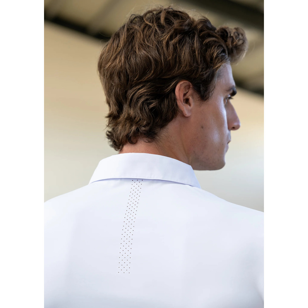 Koszula Konkursowa Męska z Długim Rękawem Active Competition (white) Maximilian Equestrian