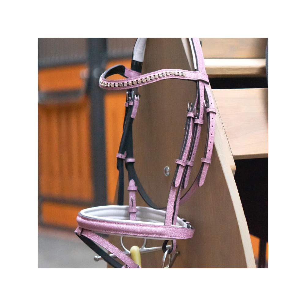 Brokatowe Ogłowie Blush Ponyo