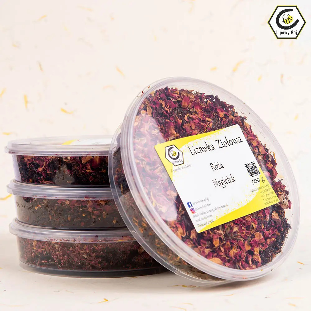 Lizawka Miodowo Ziołowa Róża Nagietek Lipowy Gaj