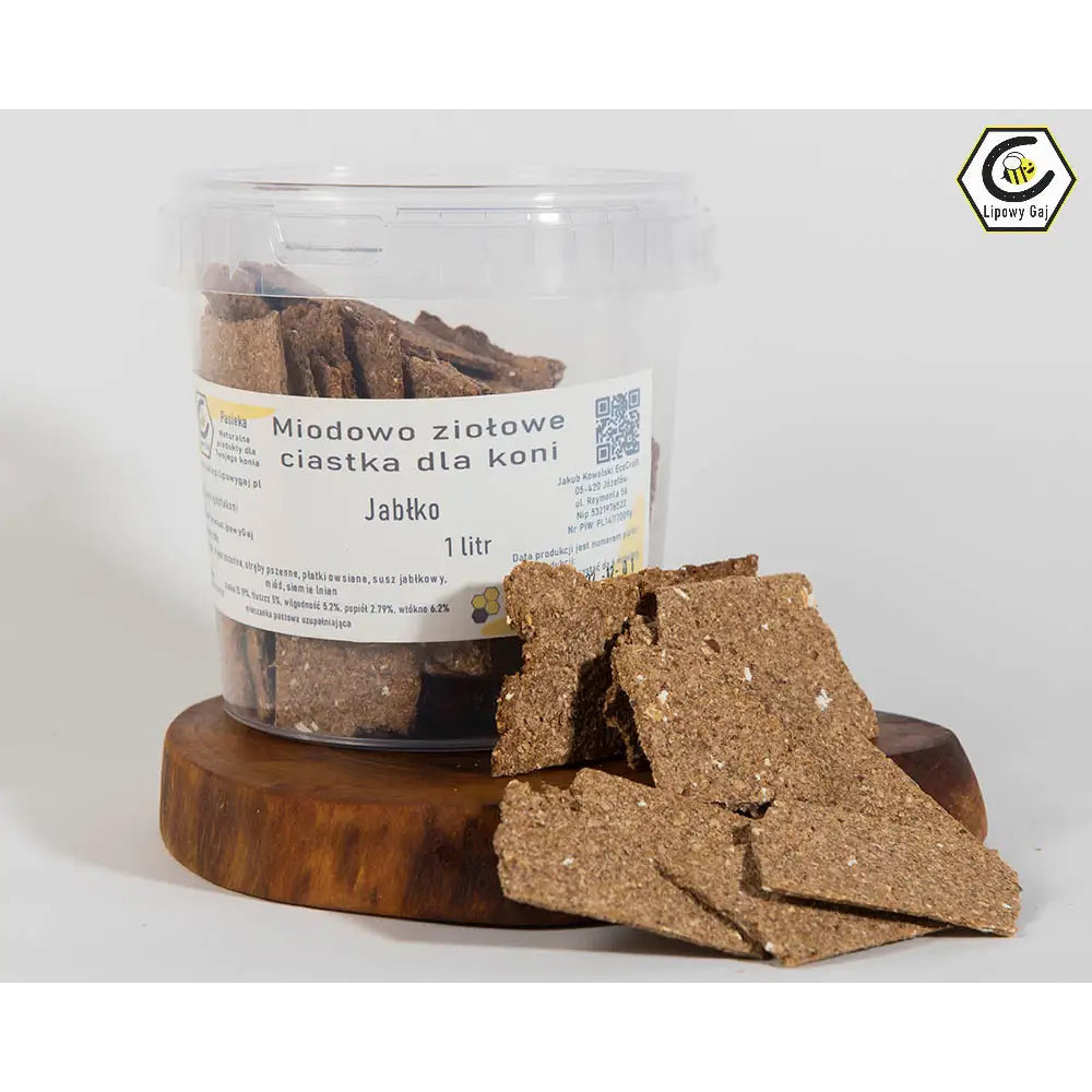 Ciastka Miodowo Ziołowe z Aronią Lipowy Gaj