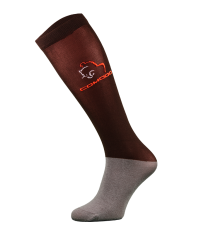 Podkolanówki Jeździeckie z Mikrofibrą Brązowe Comodo