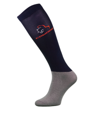 Podkolanówki Jeździeckie z Mikrofibrą Granatowe Comodo