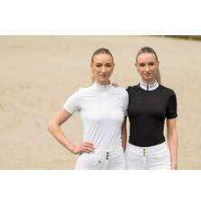 Koszula Konkursowa z Krótkim Rękawem Black Sports25 Pikeur