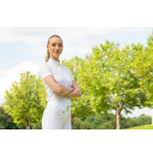 Koszulka Konkursowa z Krótkim Rękawem White Sports25 Pikeur