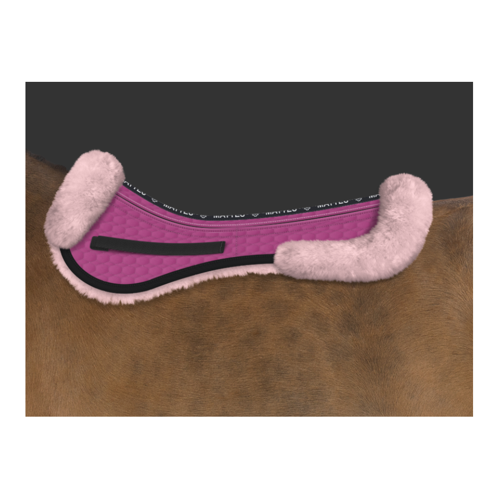 Podkładka z Futrem Rose/Black/Fuchsia od HiHorse  Mattes