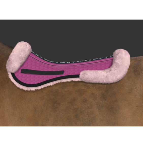 Podkładka z Futrem Rose/Black/Fuchsia od HiHorse  Mattes