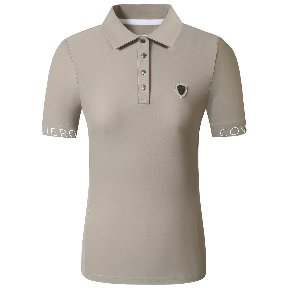 Koszulka Polo z Krótkim Rękawem S/S 2025 Beige Covalliero