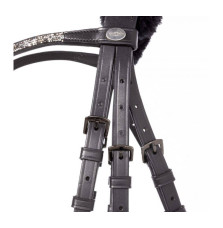 Ogłowie Lakierowane Ivella Kavalkade