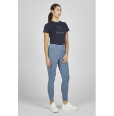 Legginsy Jeździeckie Flex Full Grip Classic Sports 25 Steel Blue Eskadron