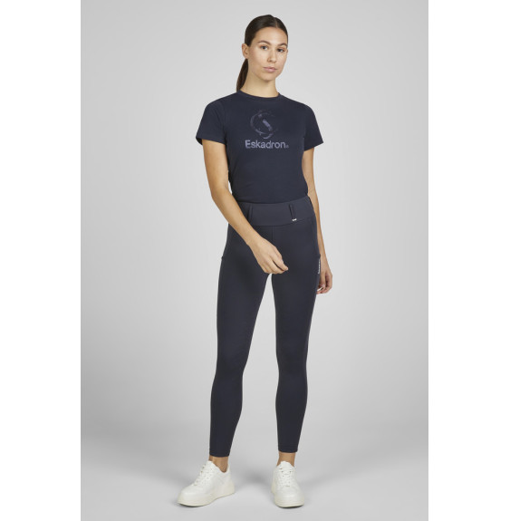 Legginsy Jeździeckie Flex Full Grip Core Classic Sports 25 Navy Eskadron