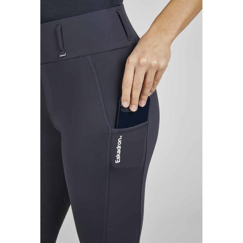 Legginsy Jeździeckie Flex Full Grip Core Classic Sports 25 Navy Eskadron