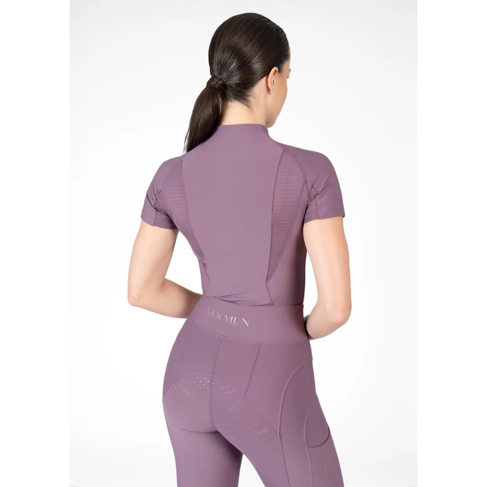 Koszulka z Krótkim Rękawem Frame (Plum) Maximilian Equestrian