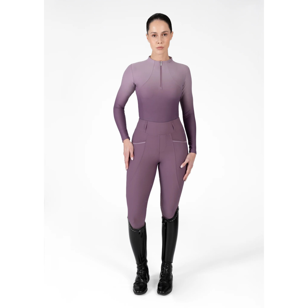 Bluzka z Długim Rękawem Base Layer (Plum/Orchid) Maximilian Equestrian