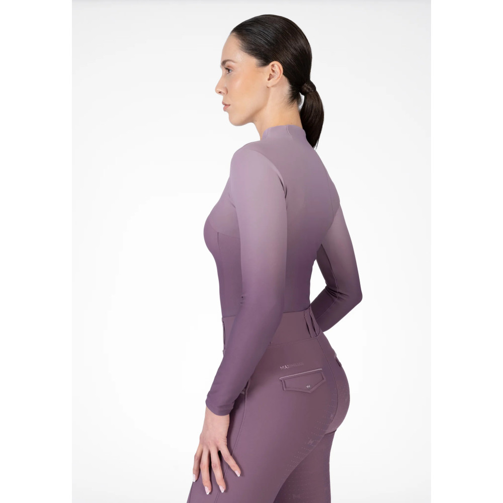 Bluzka z Długim Rękawem Base Layer (Plum/Orchid) Maximilian Equestrian