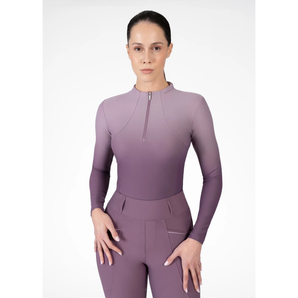 Bluzka z Długim Rękawem Base Layer (Plum/Orchid) Maximilian Equestrian