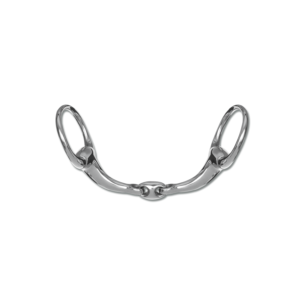 Wędzidło Podwójnie Łamane Anatomiczne 16 mm Eggbutt Bit Waldhausen