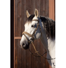 Brokatowe Ogłowie Glitter Gold Savio