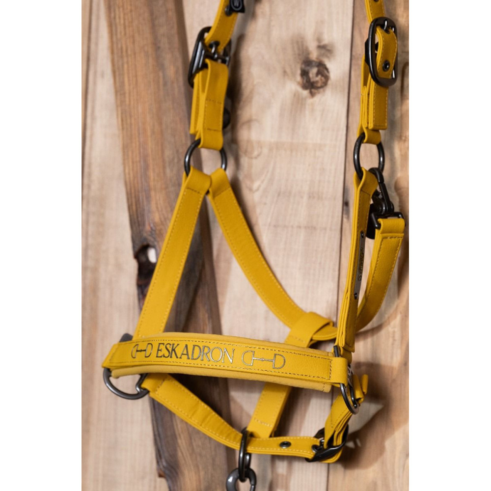 Kantar Faux Leather Double Pin Golden Yellow Platinum 25 Eskadron