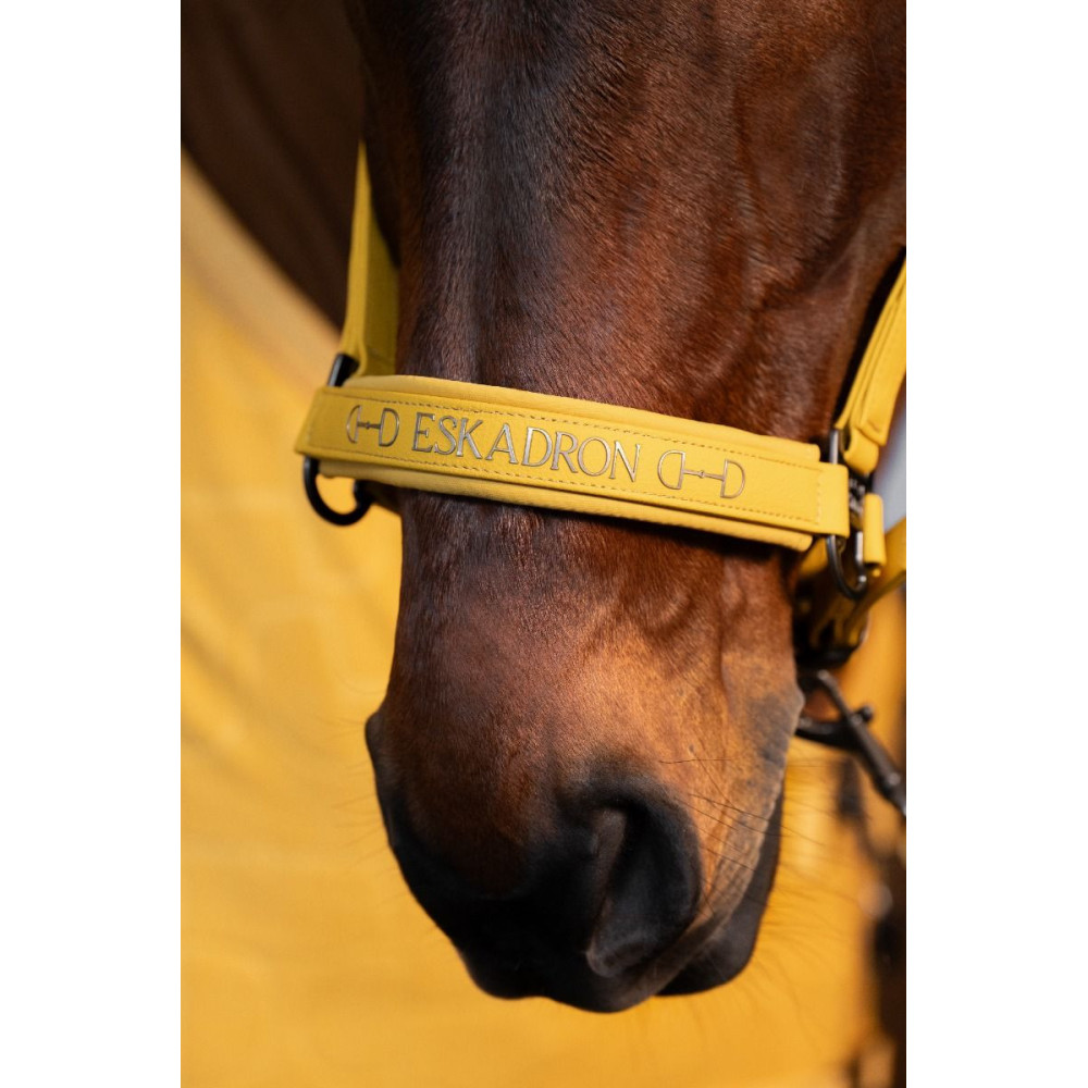 Kantar Faux Leather Double Pin Golden Yellow Platinum 25 Eskadron