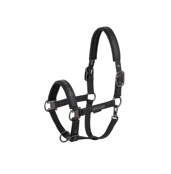 Kantar Faux Leather Double Pin Black Platinum 25 Eskadron