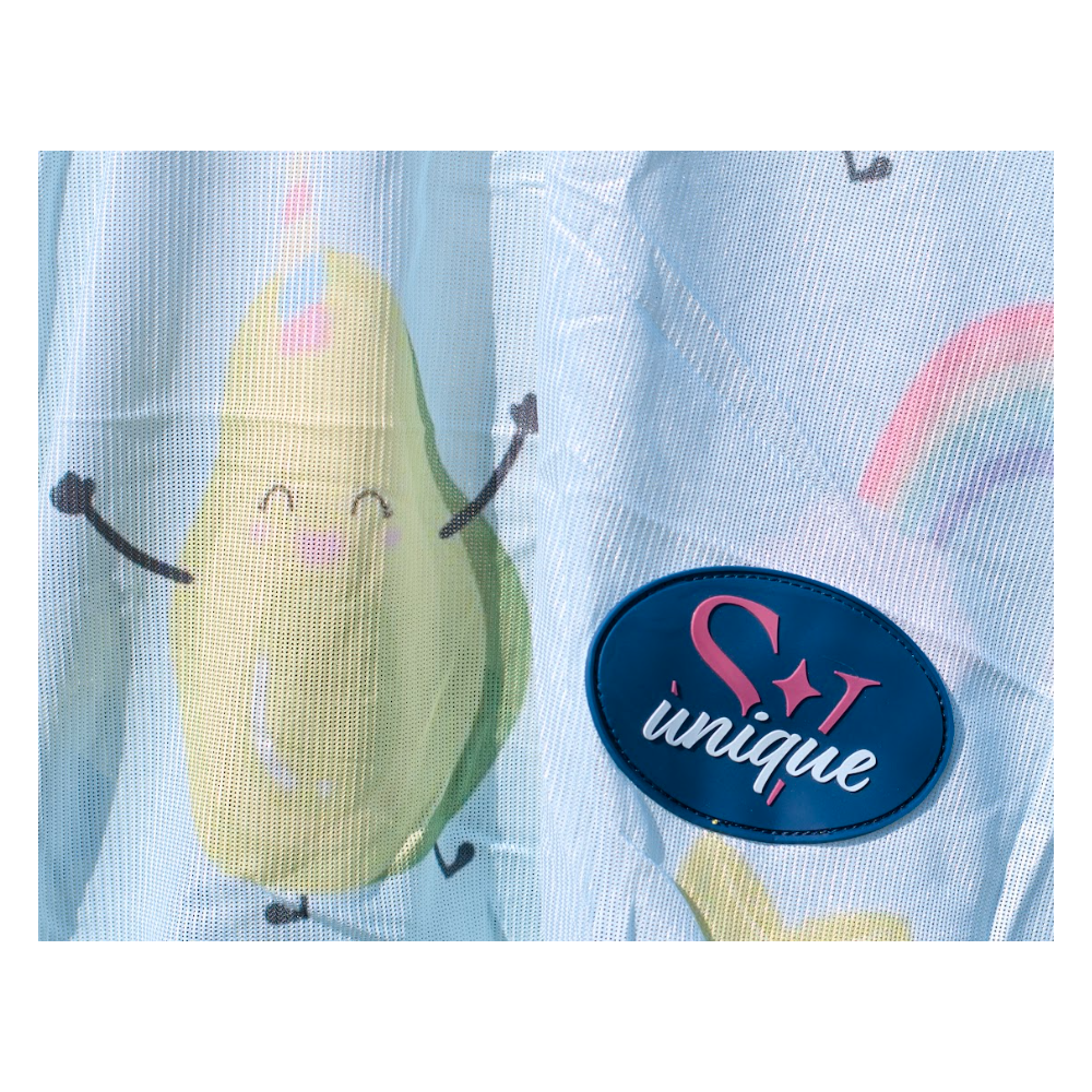 Derka Siatkowa z Kapturem Avocado With Rainbow Savio