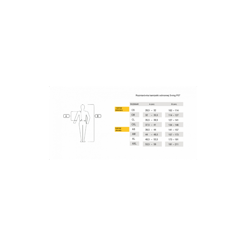 Kamizelka Ochronna Dla Dzieci P07 Swing