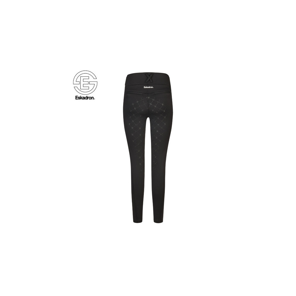 Legginsy Jeździeckie Flex Full Grip Core Black Dynamic 25 Eskadron