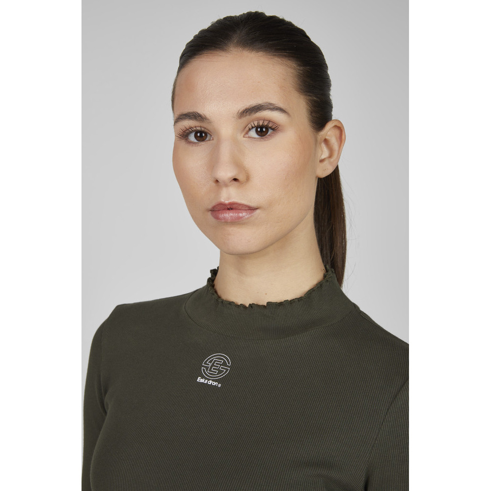Bluzka Turtleneck Rib Deep Green Dynamic 25 Eskadron