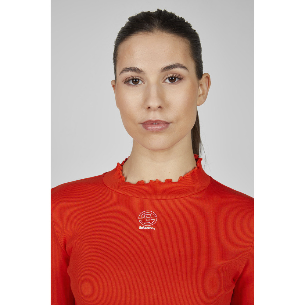 Bluzka Turtleneck Rib Poppy Red Dynamic 25 Eskadron
