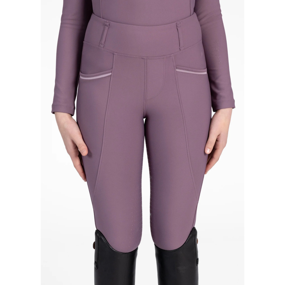 Młodzieżowe Legginsy Jeździeckie Pro Riding (Plum) Maximilian Equestrian