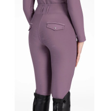 Młodzieżowe Legginsy Jeździeckie Pro Riding (Plum) Maximilian Equestrian
