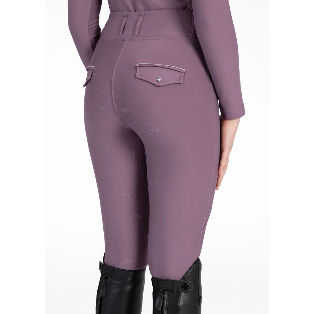 Młodzieżowe Legginsy Jeździeckie Pro Riding (Plum) Maximilian Equestrian