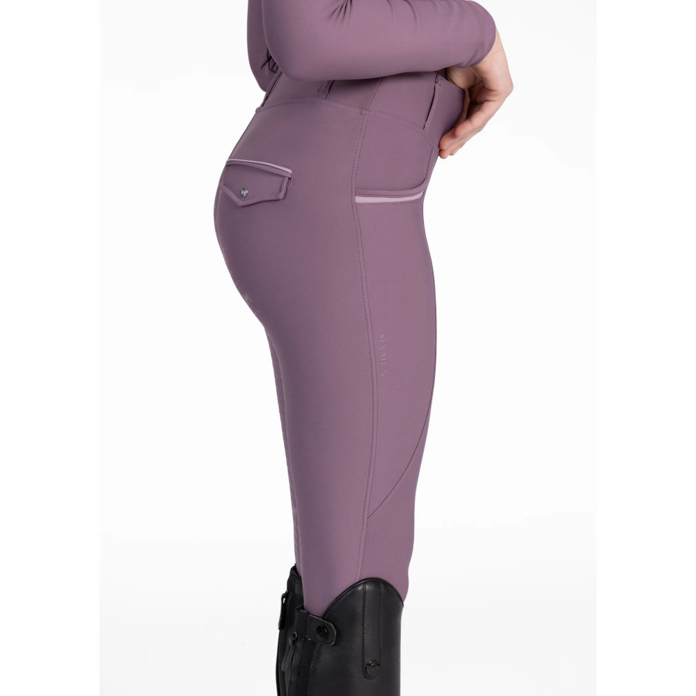 Młodzieżowe Legginsy Jeździeckie Pro Riding (Plum) Maximilian Equestrian