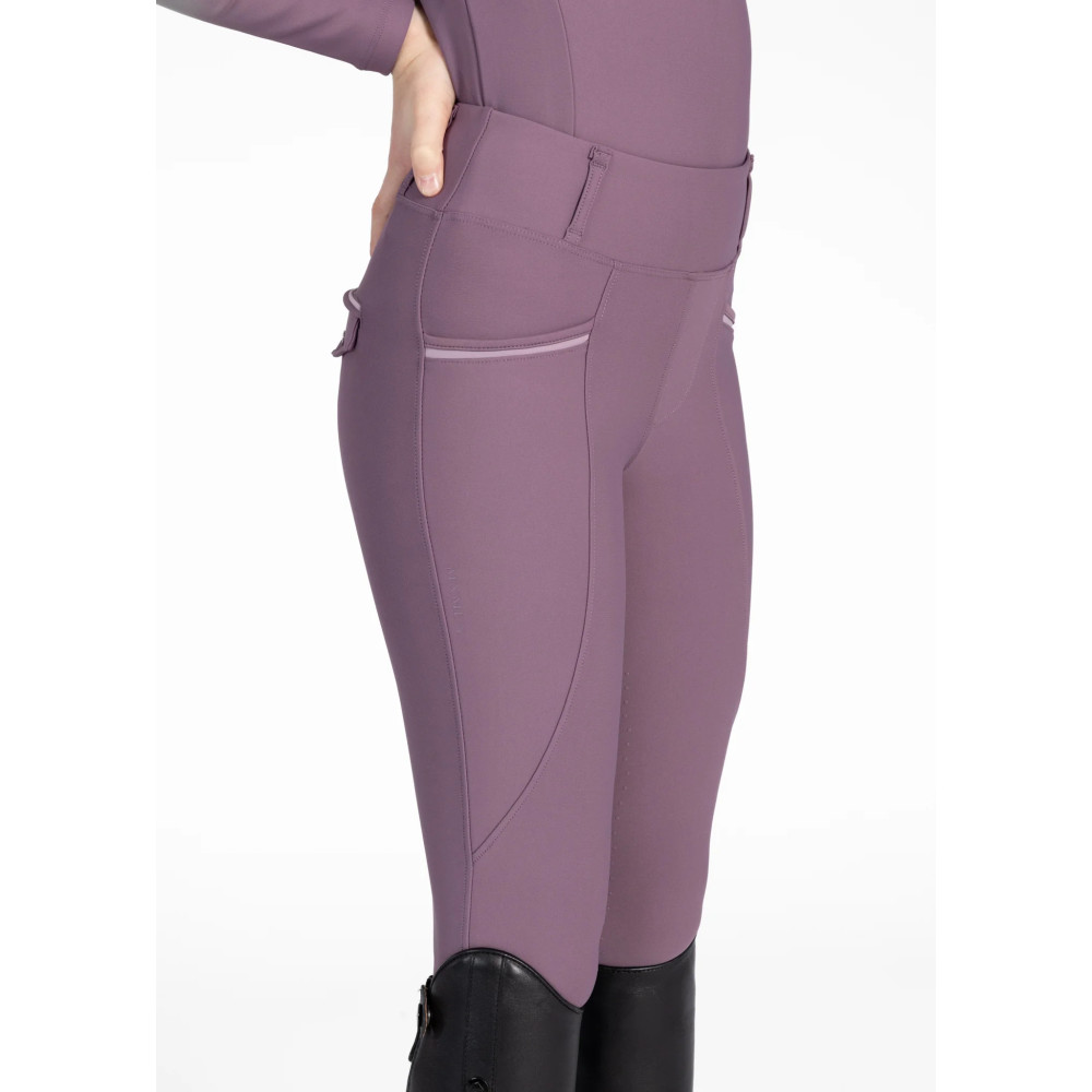 Młodzieżowe Legginsy Jeździeckie Pro Riding (Plum) Maximilian Equestrian