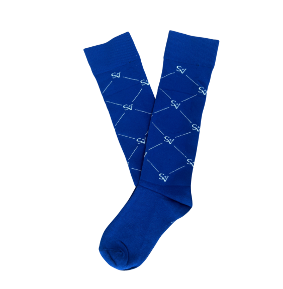 Podkolanówki Jeździeckie Navy Check Savio