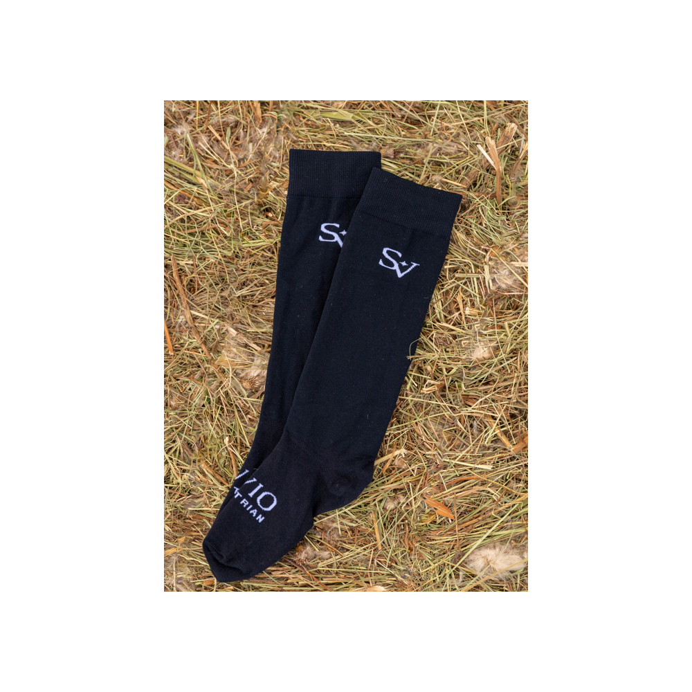 Podkolanówki Jeździeckie Black Savio