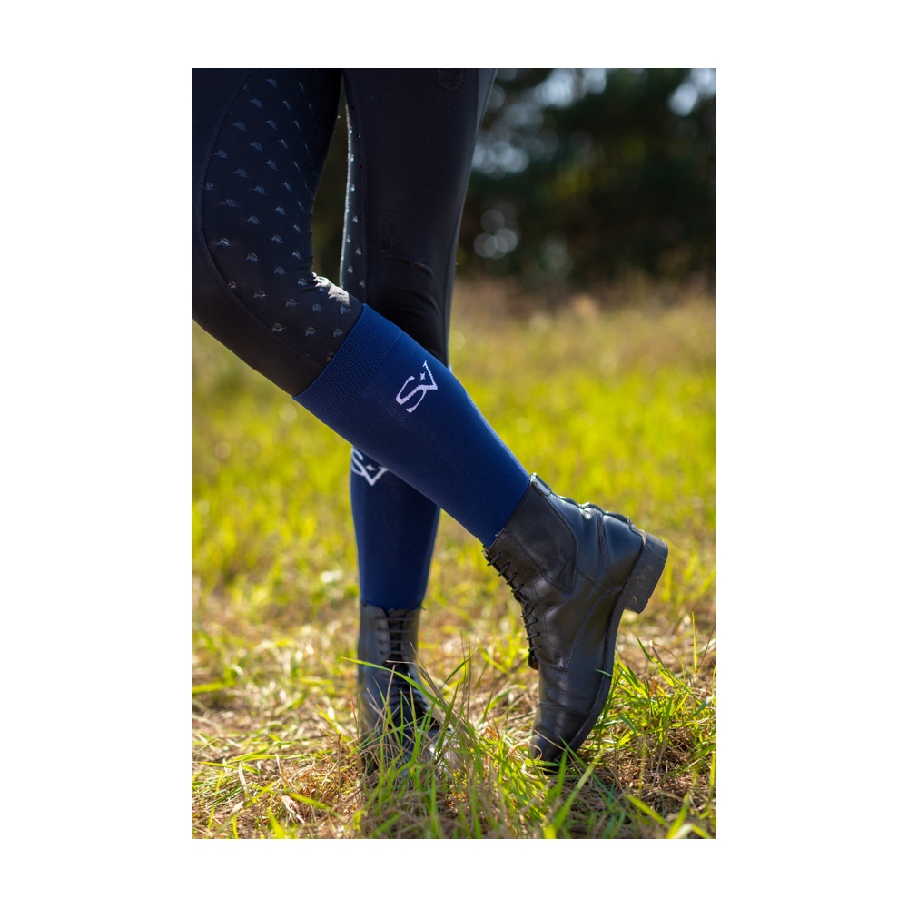 Podkolanówki Jeździeckie Dark Navy Savio