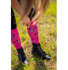 Podkolanówki Jeździeckie Pink Panda Savio