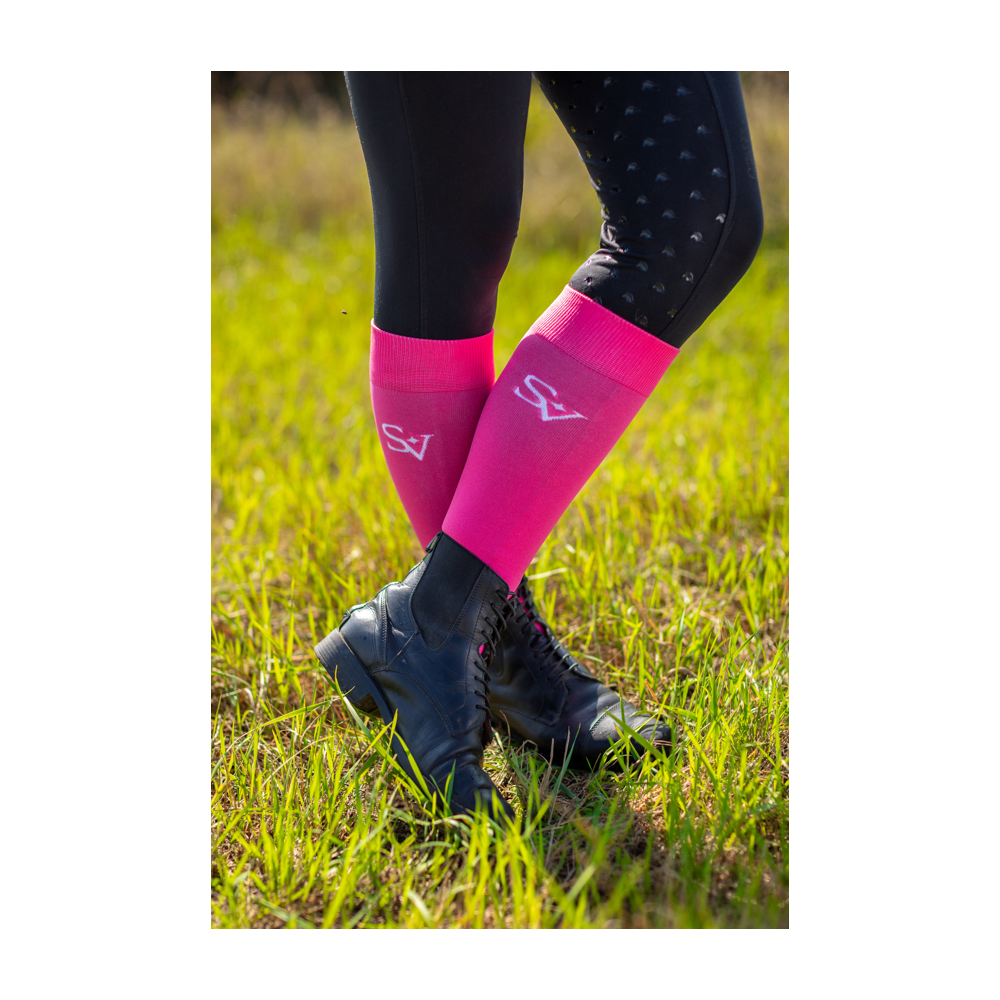 Podkolanówki Jeździeckie Pink Savio