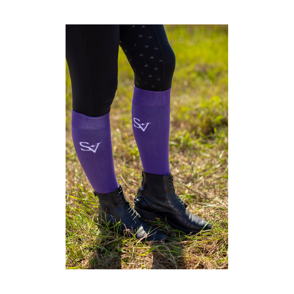 Podkolanówki Jeździeckie Purple Savio