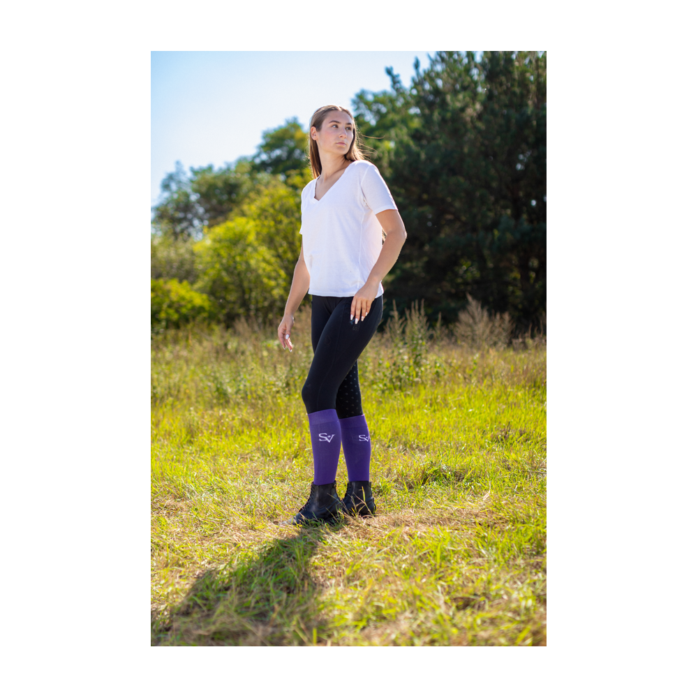 Podkolanówki Jeździeckie Purple Savio