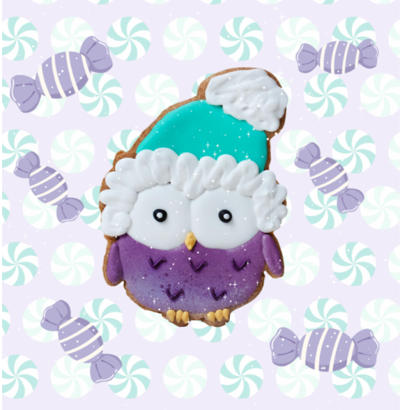 Ciasteczko Owl Christmas 2025 Candy Horse