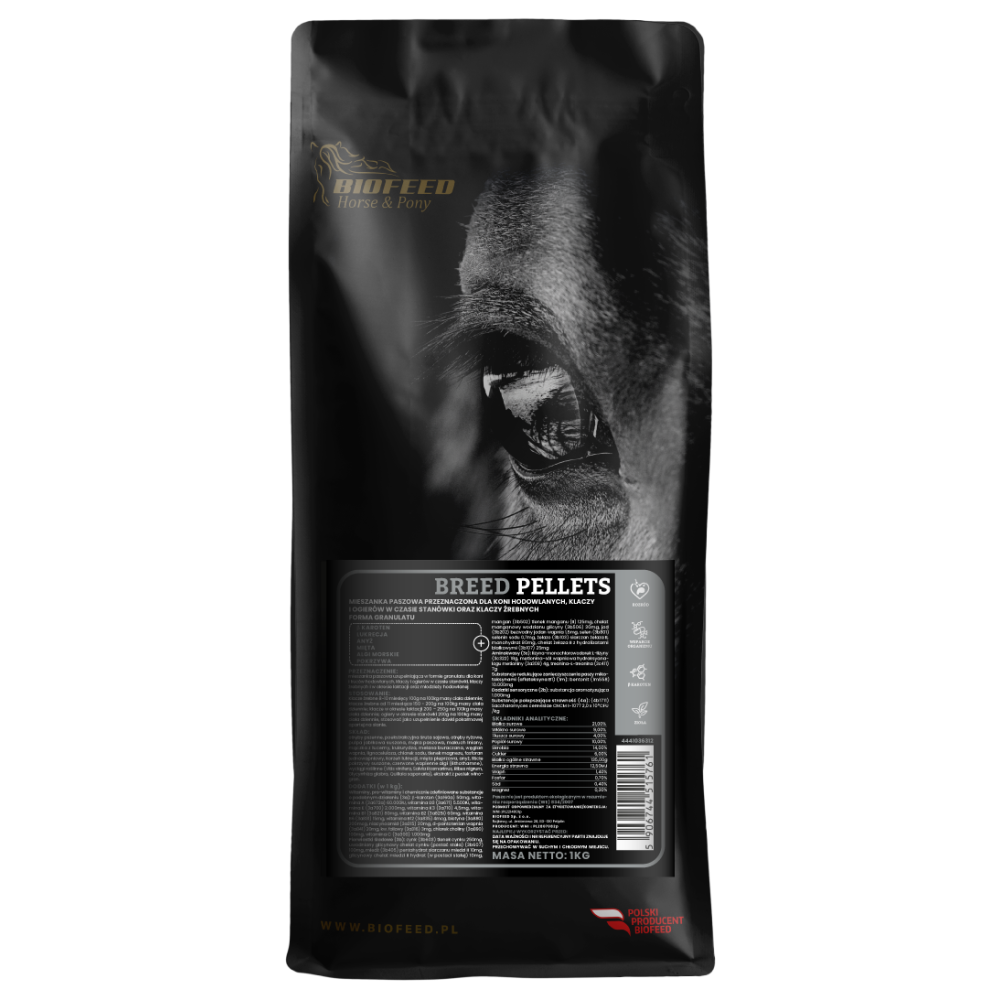 Breed Pellets 1 kg BIOFEED Horse & Pony